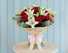 Букет цветов из:  Лилии и Розы #REPLACE_PRED# Тулуне