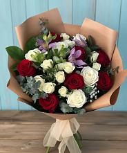 Букет цветов из:  Розы и Альстромерии в Тулуне