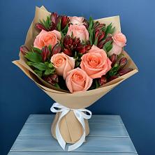 Букет цветов из:  Розы и Альстромерии в Тулуне