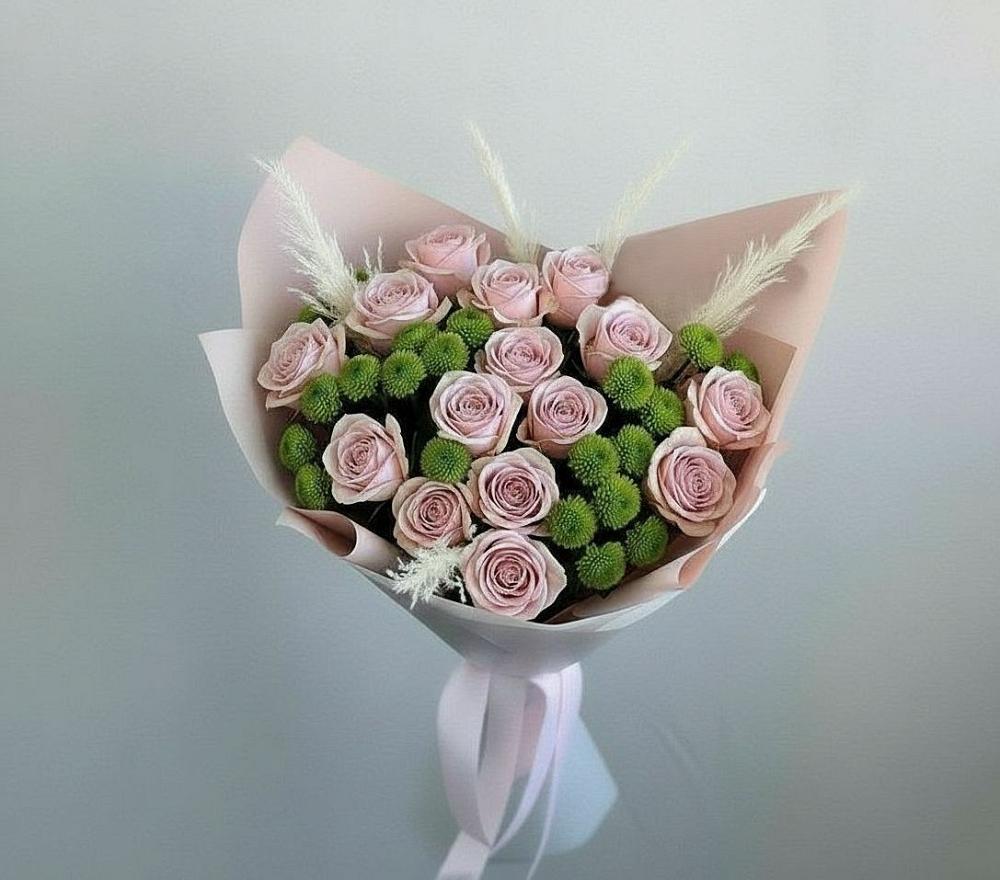 Букет цветов из: Розы и Хризантемы в Тулуне