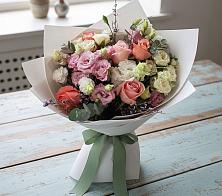 Букет цветов из:  Розы, Лизиантусы и Гвоздики #REPLACE_PRED# Тулуне