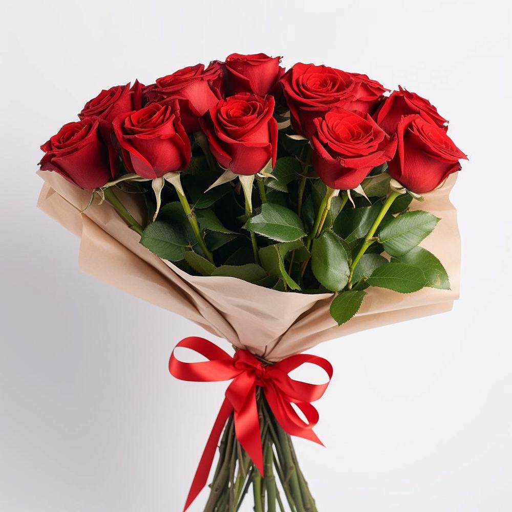 Букет 11 Красных роз Эдлесс Лав в Тулуне